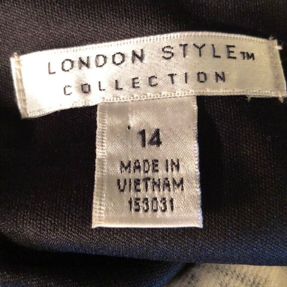 London Style Collection Op Art Black and White Shift Dress 14 - Picture 8 of 10